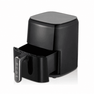 Air Fryer AeroCooking Compact 3L noir avec panier de cuisson ouvert pour une cuisine sans huile