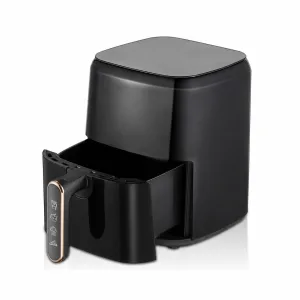 Air Fryer AeroCooking Compact 3L noir avec panier de cuisson ouvert pour une cuisine sans huile