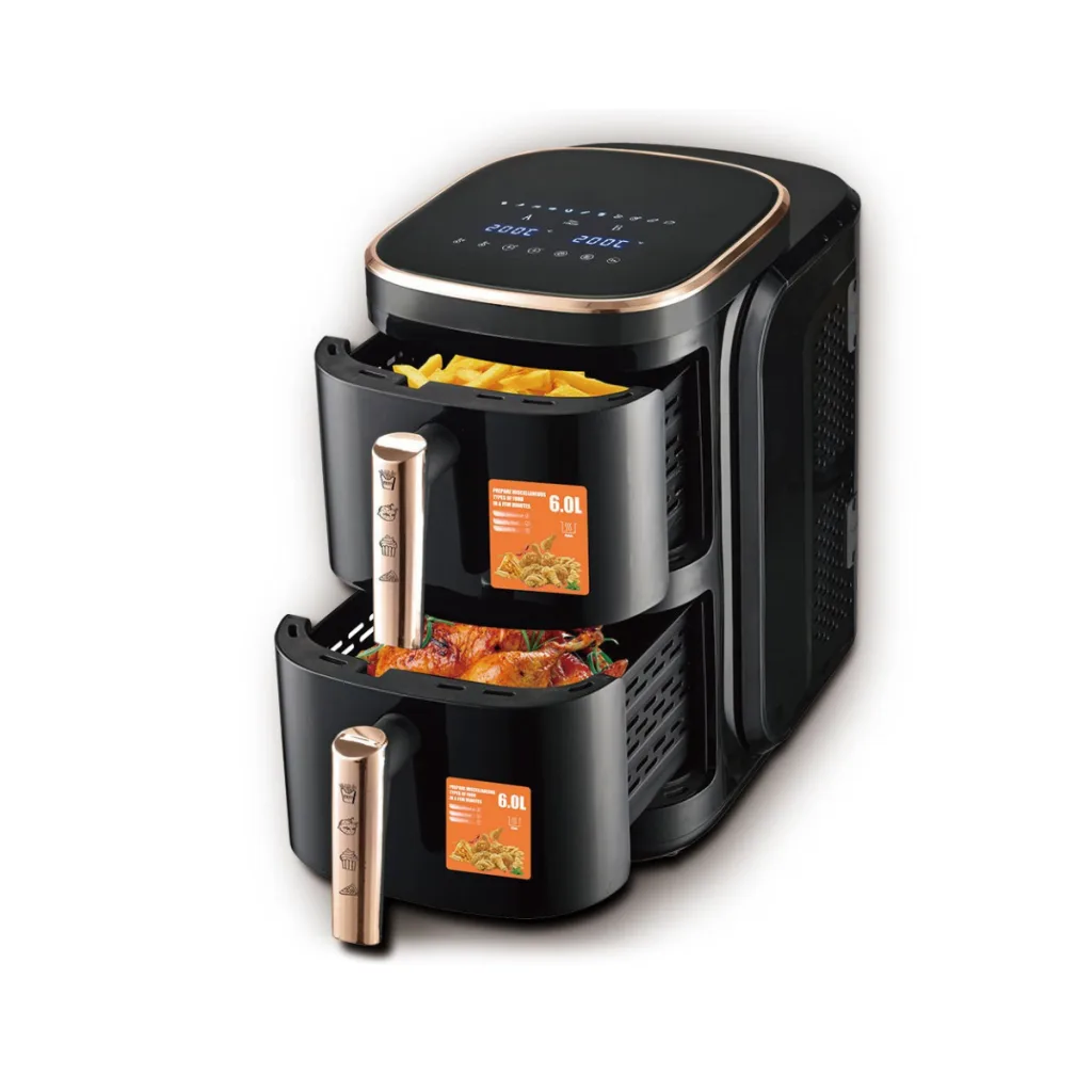 Air Fryer AeroCooking 12L Double compartiment 6L