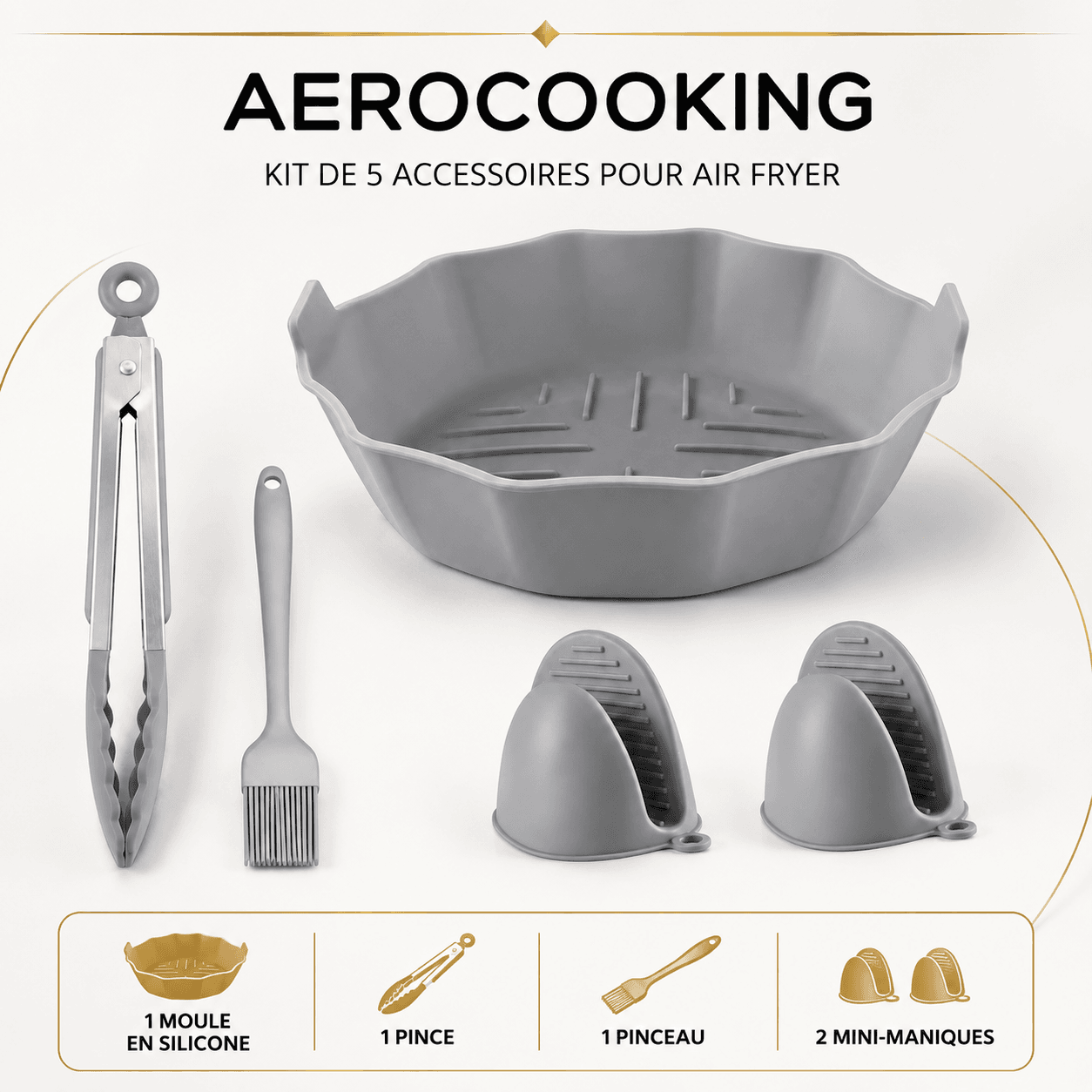 Kit de 5 accessoires pour Air Fryer AeroCooking