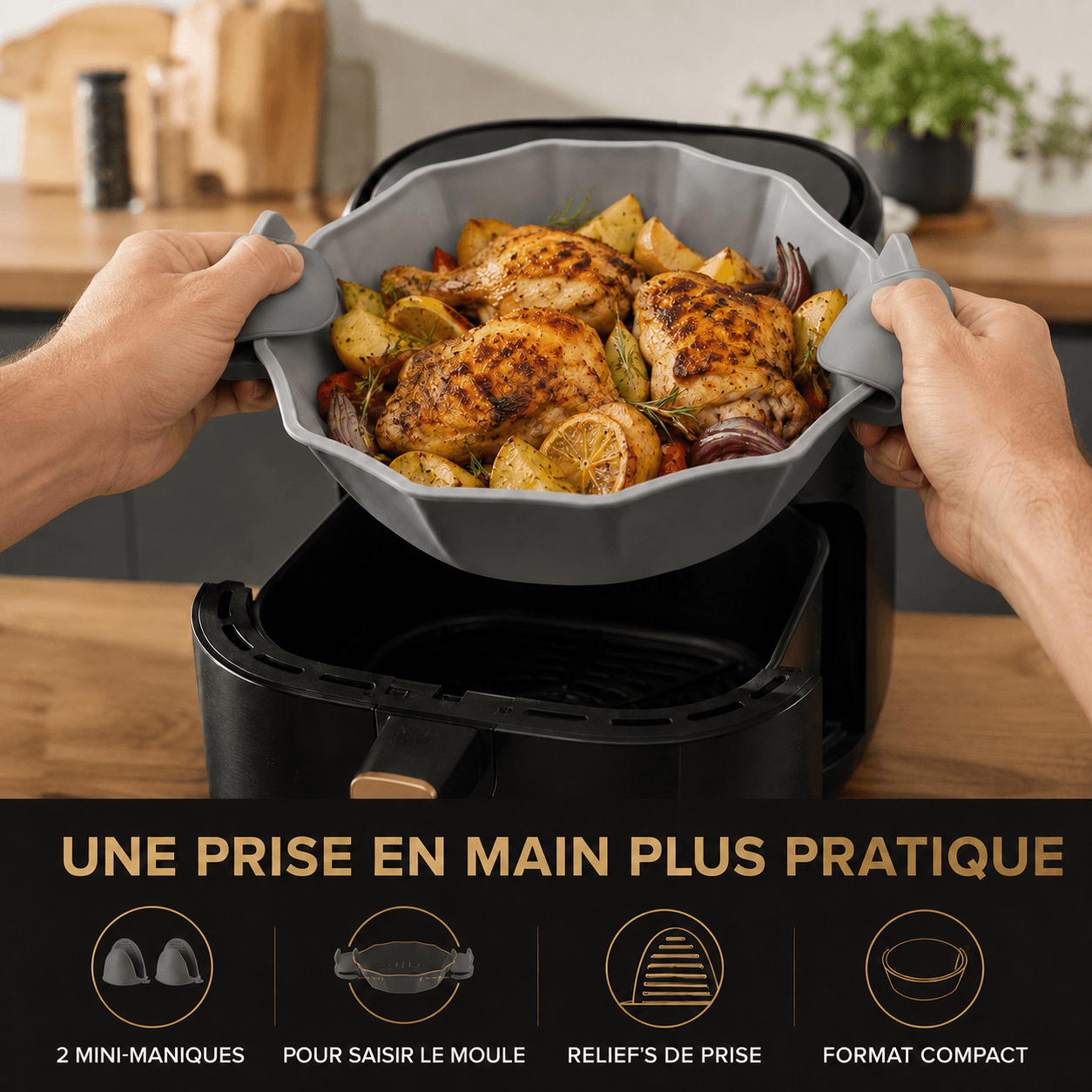 Deux mini-maniques pour saisir le moule