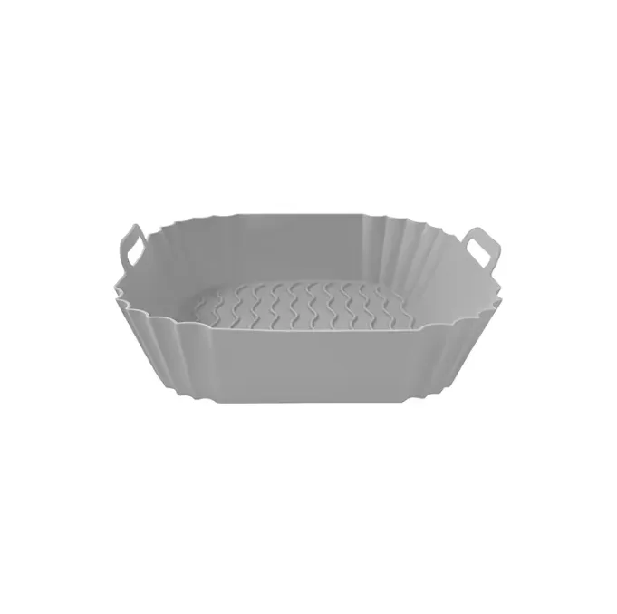 Panier Silicone Air Fryer AeroCooking gris réutilisable antiadhésif