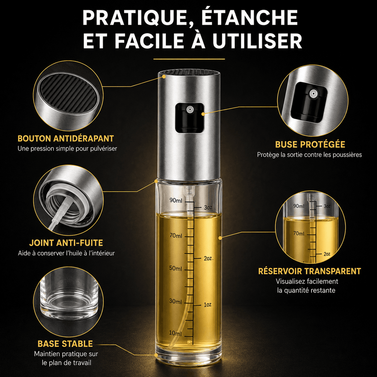 pulverisateur d’huile detail